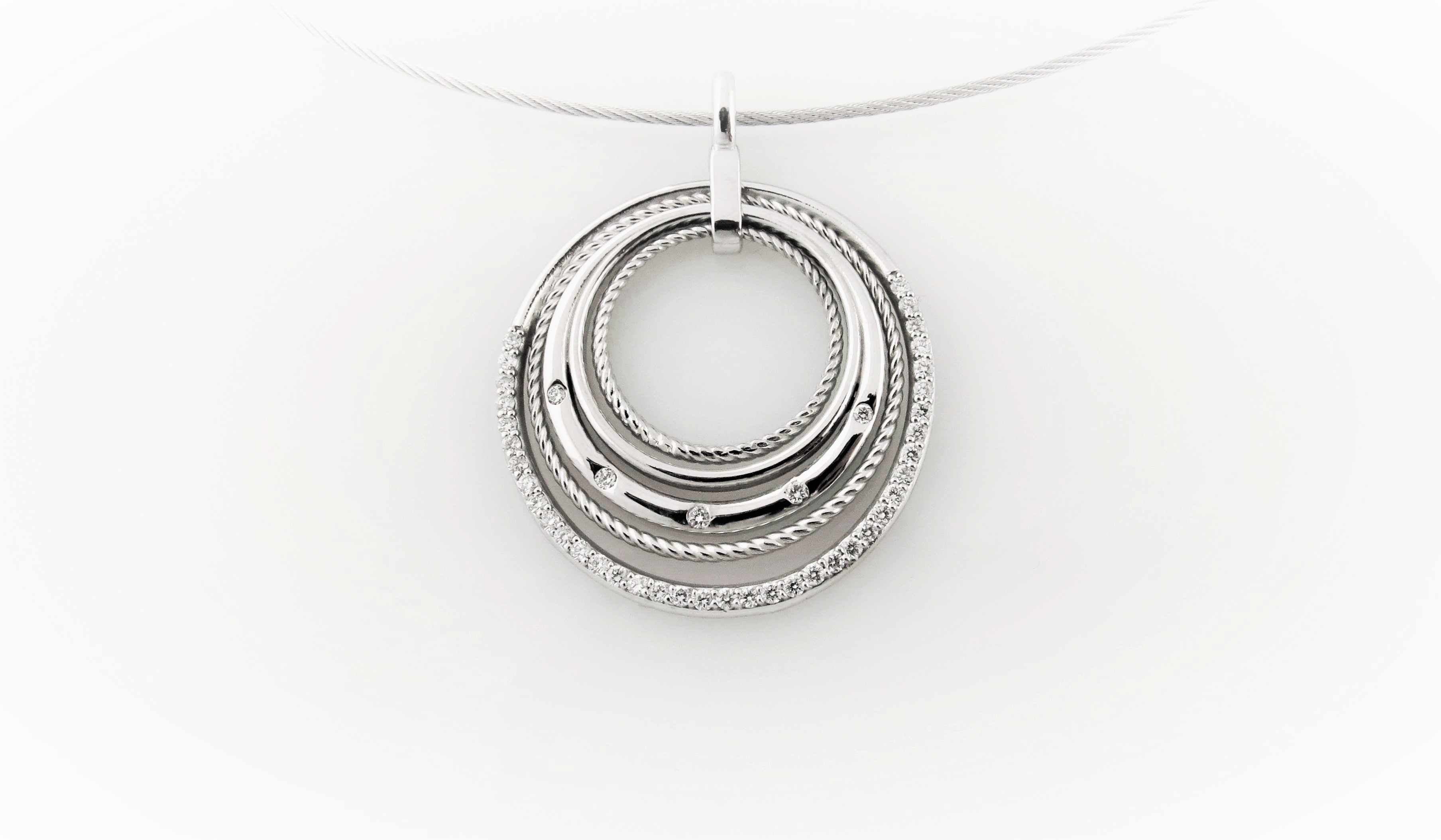 ADCO Diamond Circles Pendant