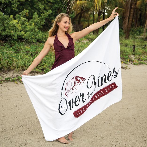 40" x 70" Custom Beach Towels 24 lbs/doz Promotional Beach Towels