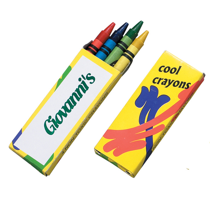 Custom Crayons 4Pack Personalized Crayon Pack Promotional Crayon 4