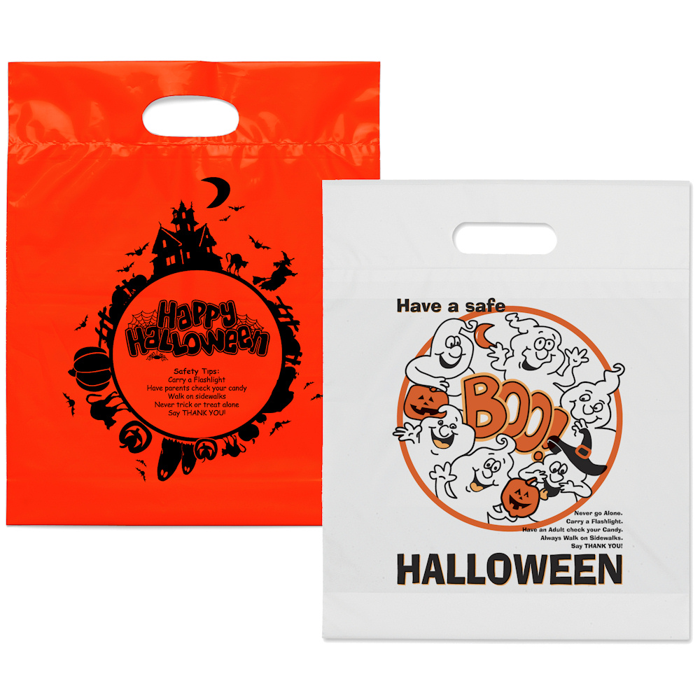 Custom Halloween Plastic Bags Promotional Halloween Bag Branded