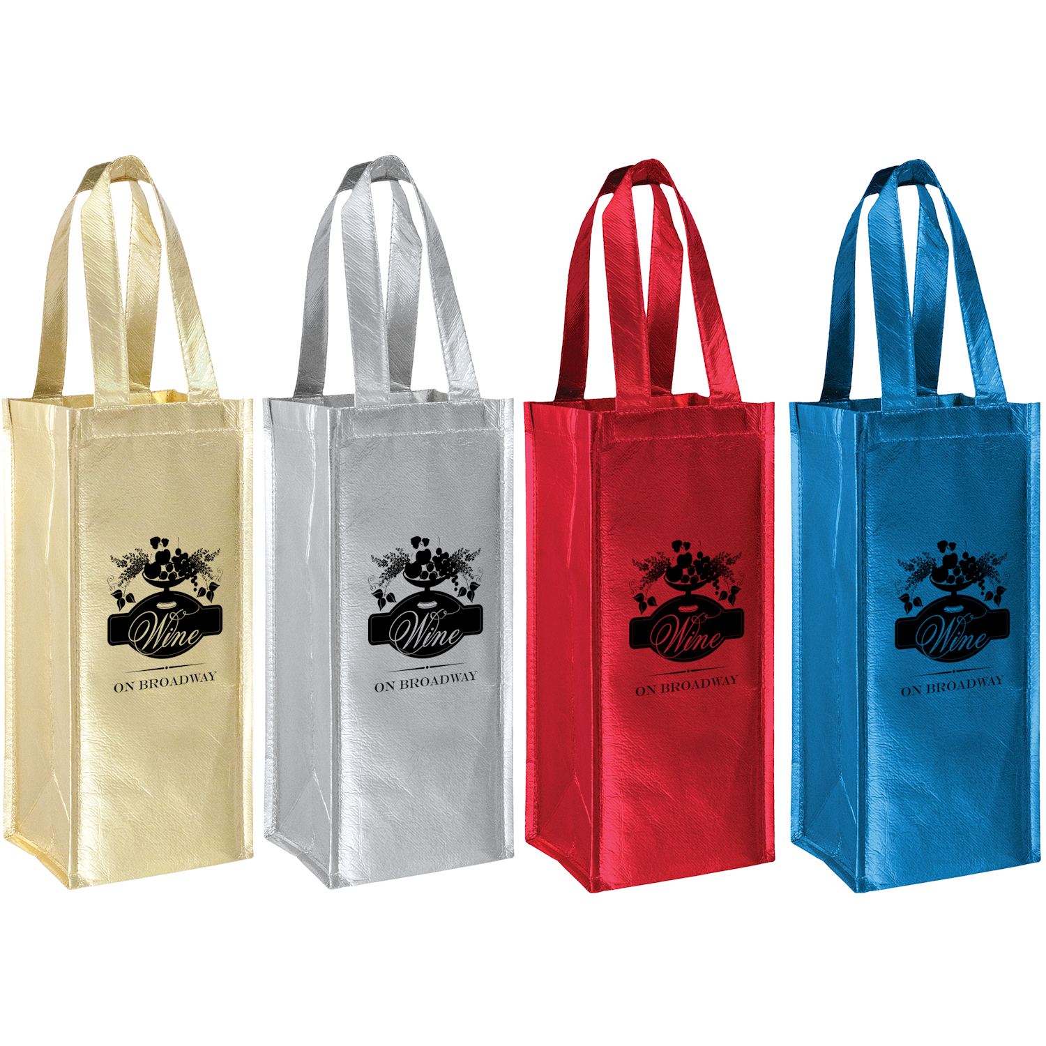 Metallic Vineyard Collection Wine Bags Wine Totes Adco Marketing