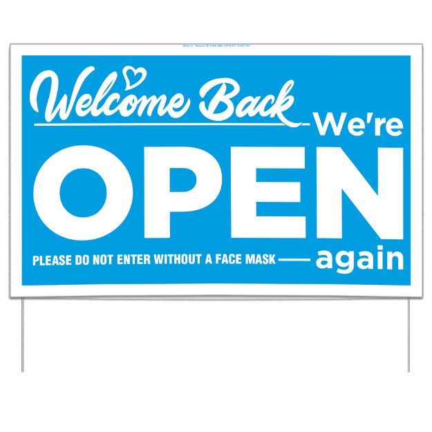 Double Sided Yard Signs Union Made A great medium sized yard sign for