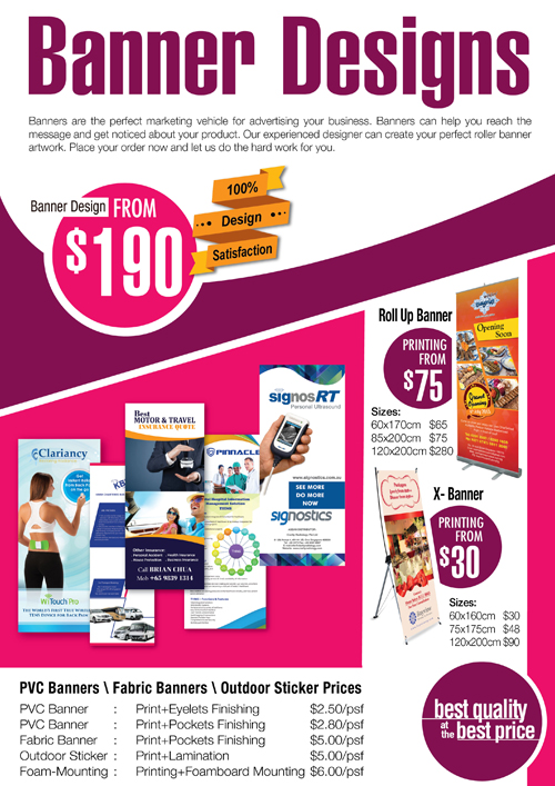 Roll Up Banner Printing Singapore Best Pull up Banner Services