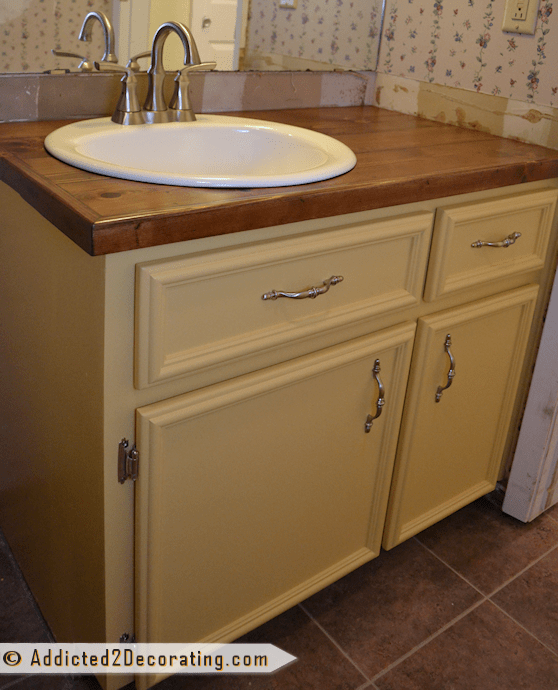 Bathroom Makeover Day 5 The Finished Vanity, Before & After