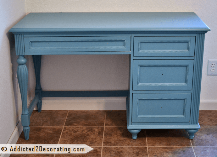 A Turquoise Desk For My White Room