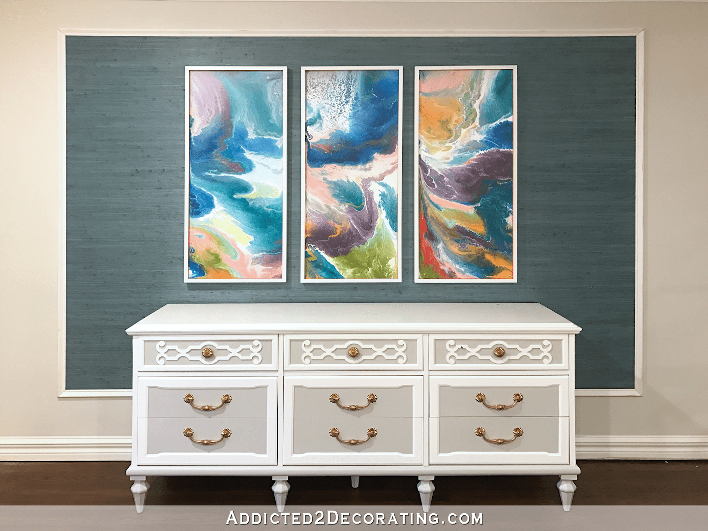 Easy and Inexpensive DIY Modern Frames For Artwork