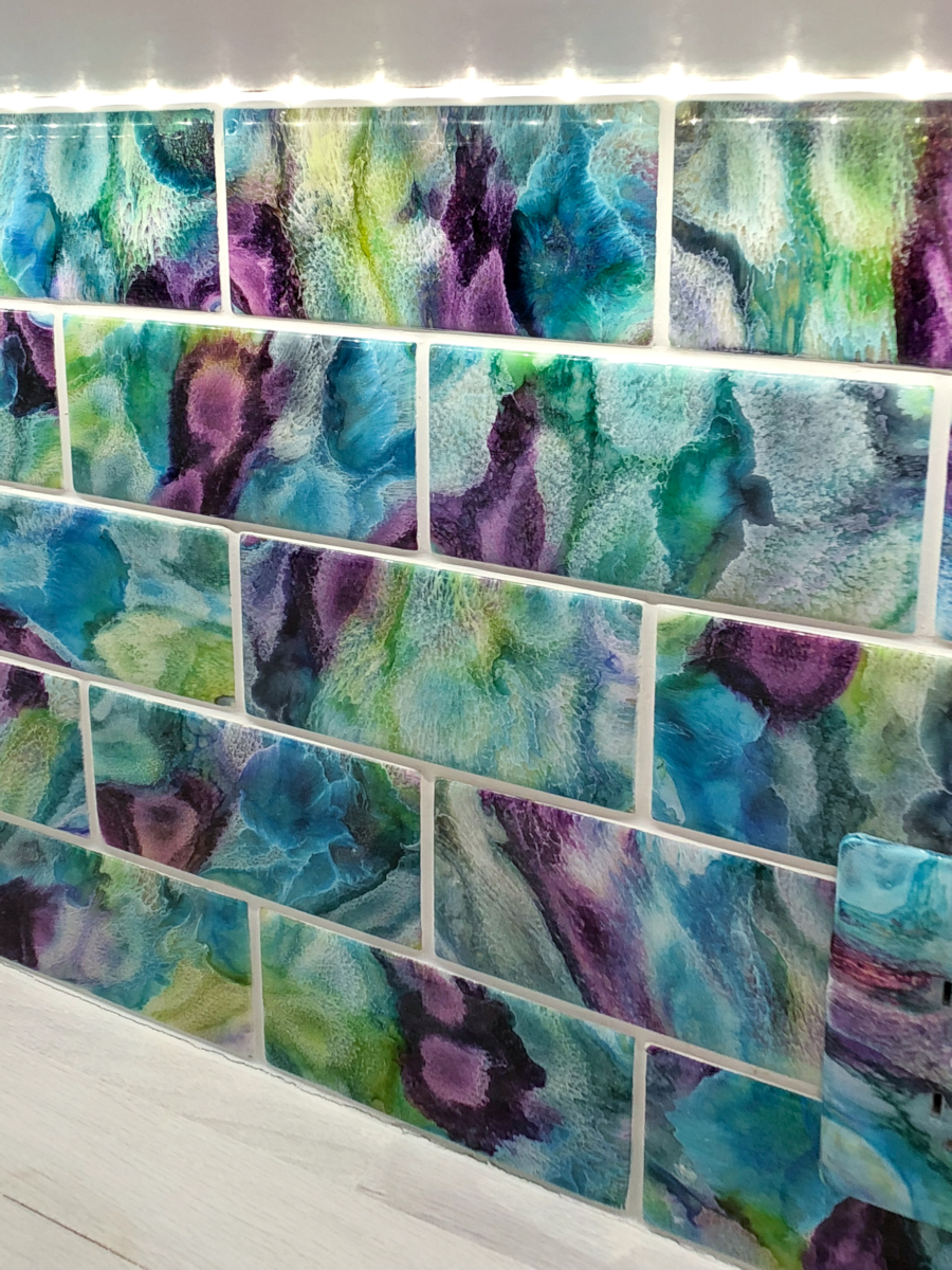 How To Make Marbled Resin and Alcohol Ink Wall Tiles (Video) Addicted