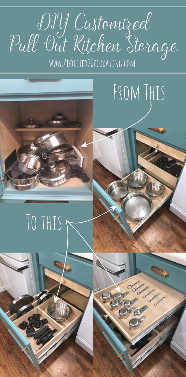 DIY Pull Out Shelves (Pots & Pans Organization) Addicted 2 Decorating®