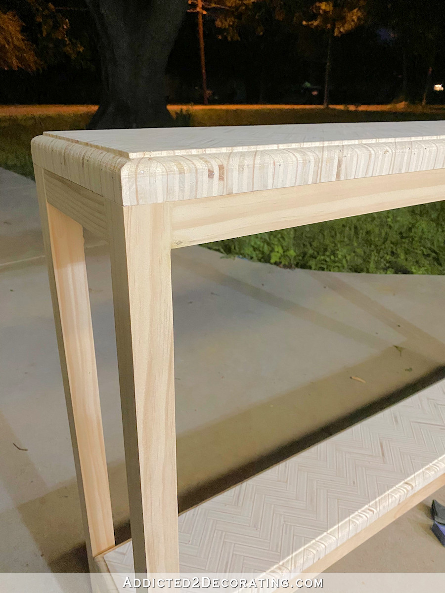 DIY Console Table With Lower Shelf Addicted 2 Decorating®