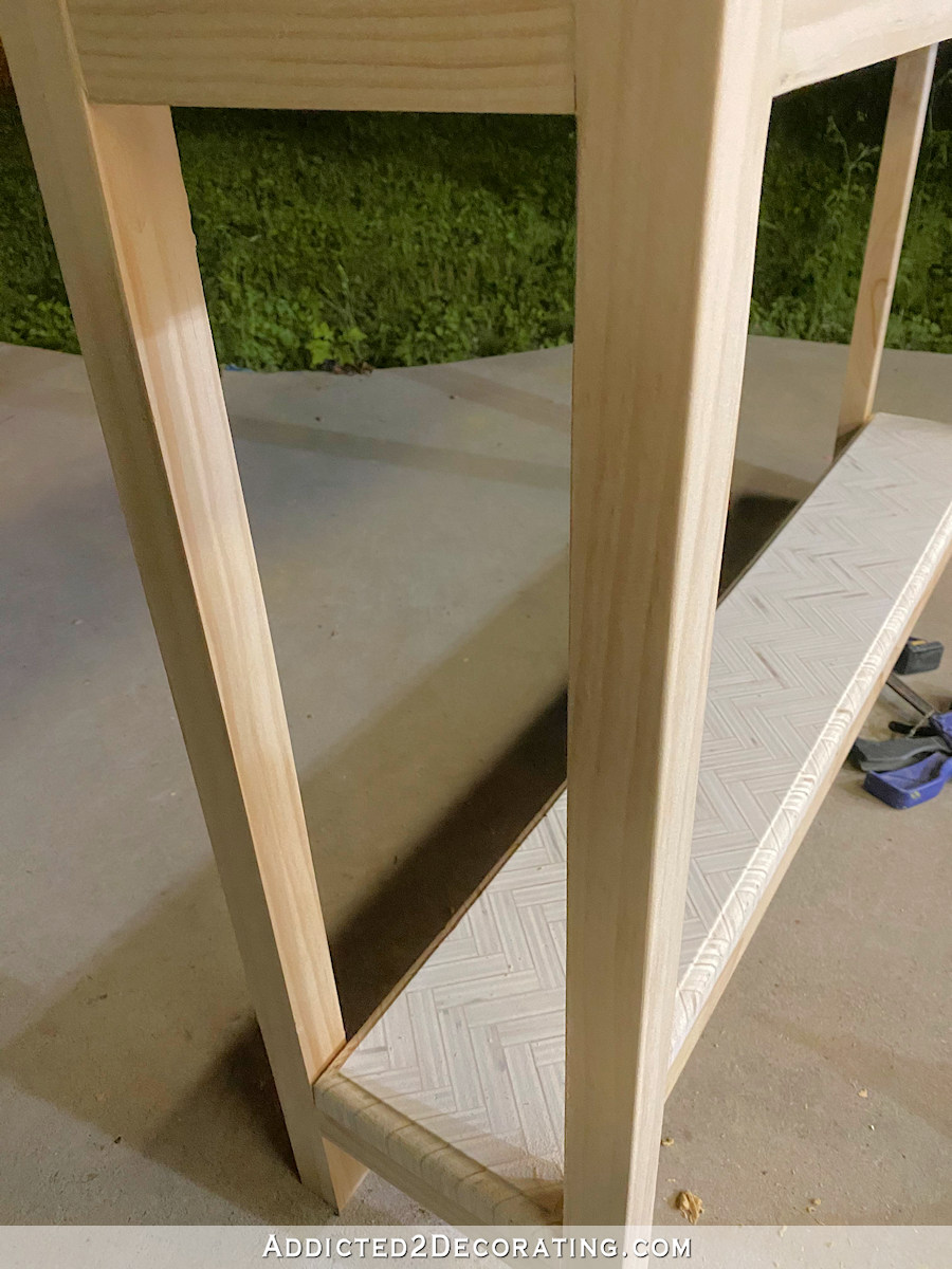DIY Console Table With Lower Shelf Addicted 2 Decorating®