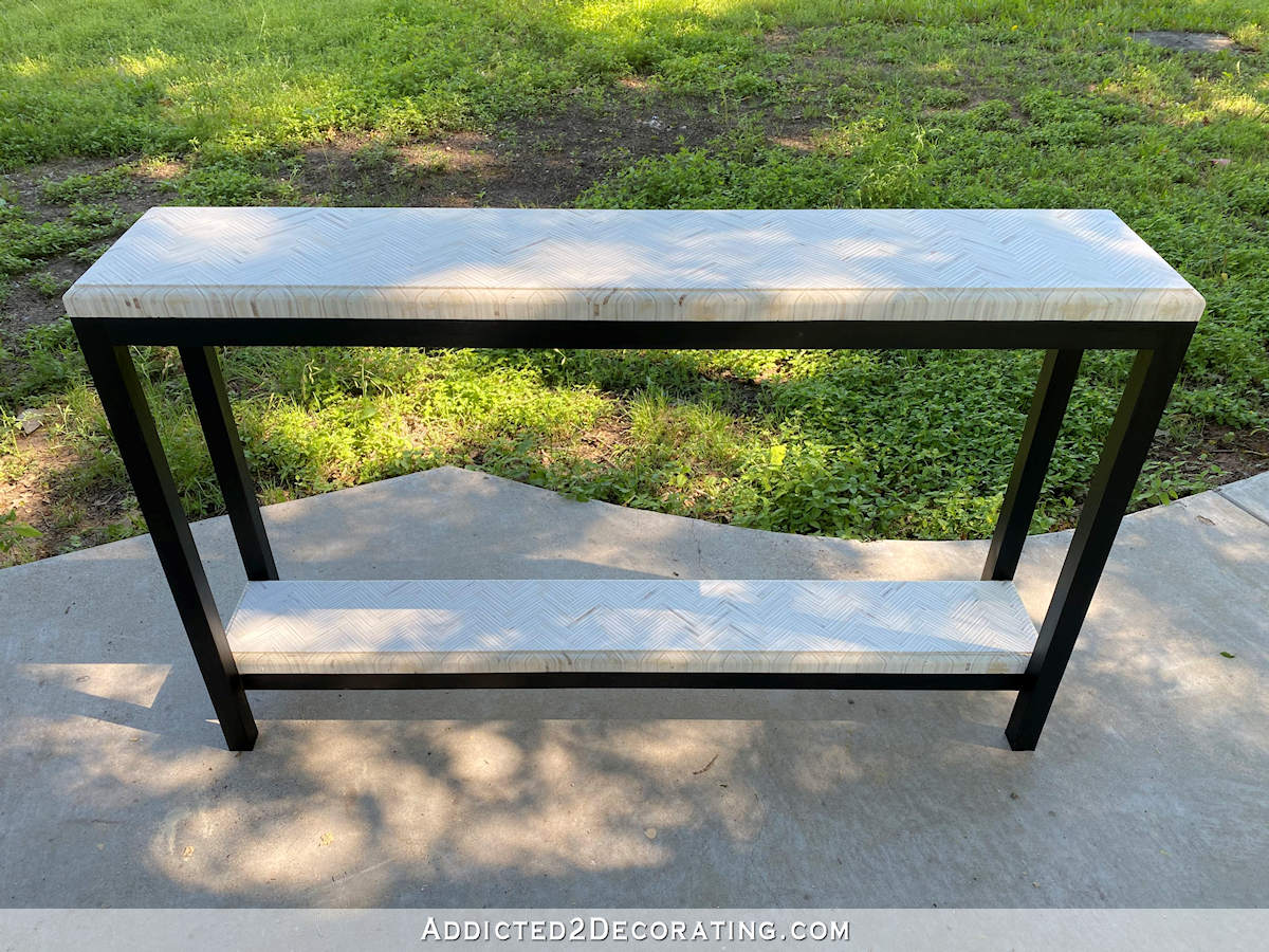 DIY Console Table With Lower Shelf Addicted 2 Decorating®