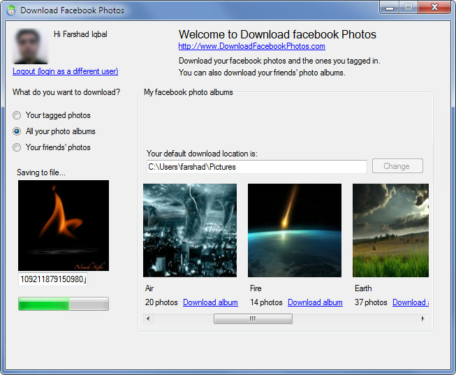 Easy Way To Download Facebook Photo Albums With fbDownloader