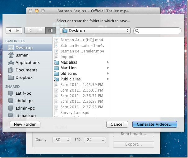 Create Array Of Videos (Video Grid) In Mac With ArrayShaker