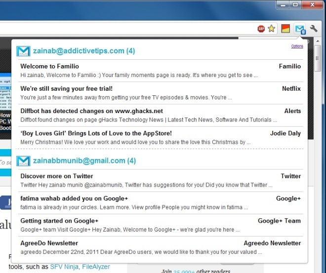 Check & Read Emails From Multiple Gmail Accounts In Chrome