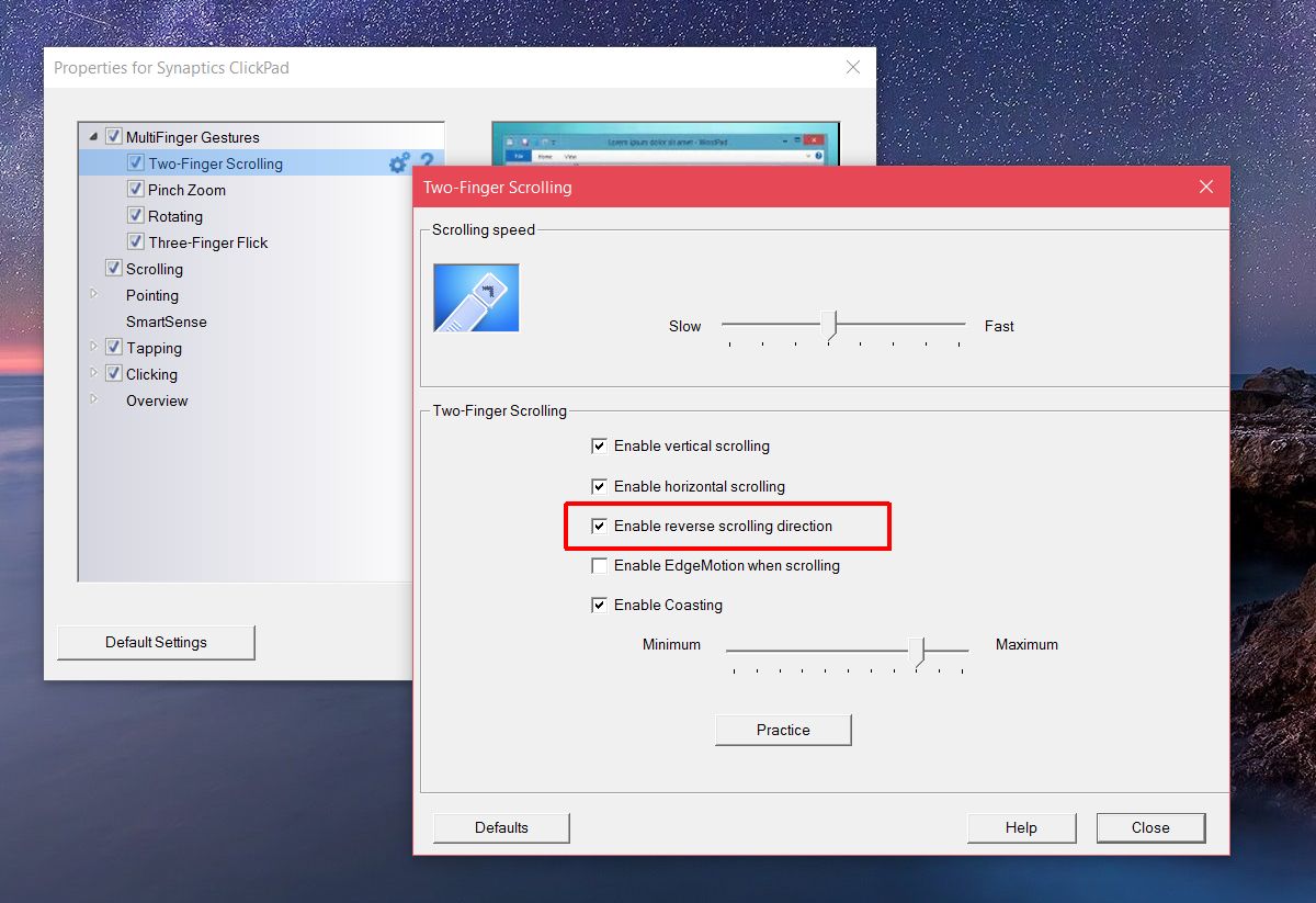 How To Reverse Scroll Direction In Windows 10
