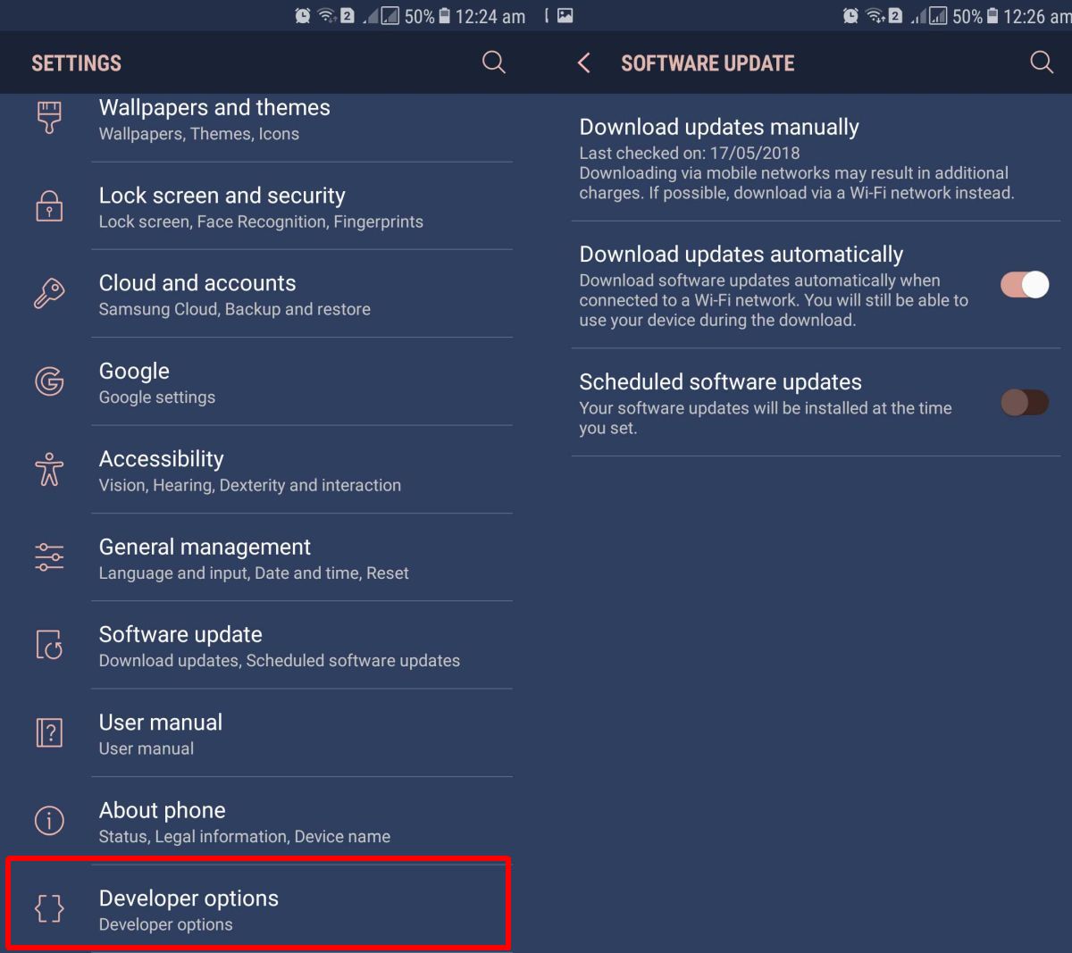 How To Unlock OEM Unlock On Samsung Galaxy S8/S9/Note 8