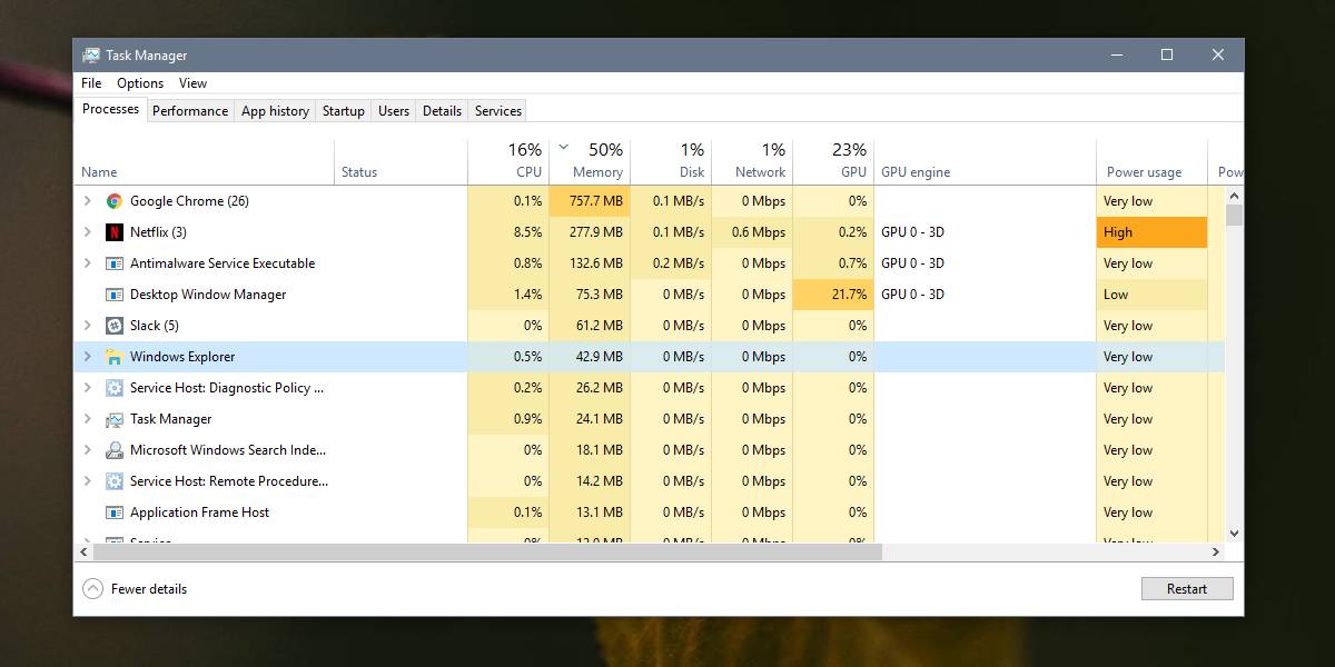 How to restart Explorer.exe on Windows 10