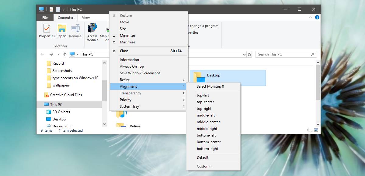 How to center and resize app windows on Windows 10