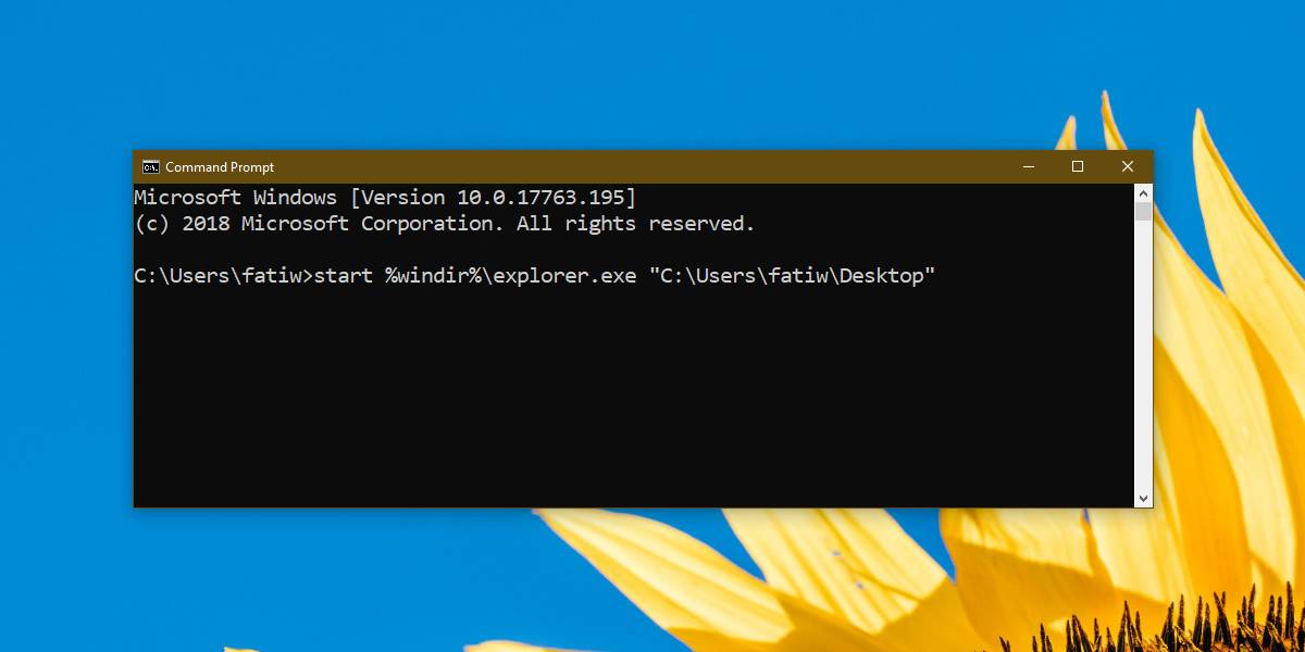 How to open files and folders from the Command Prompt on Windows 10