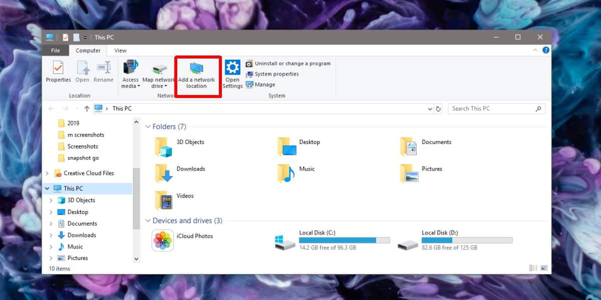 How to add a network computer to This PC on Windows 10