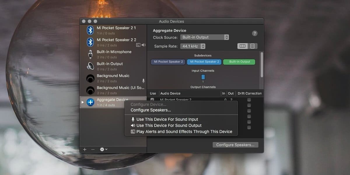 How to output audio to multiple devices on macOS
