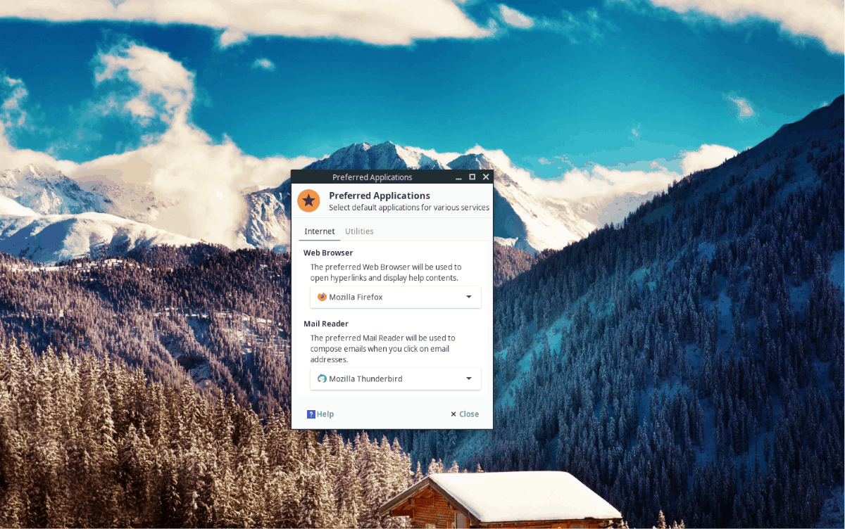 How to set the program defaults in XFCE