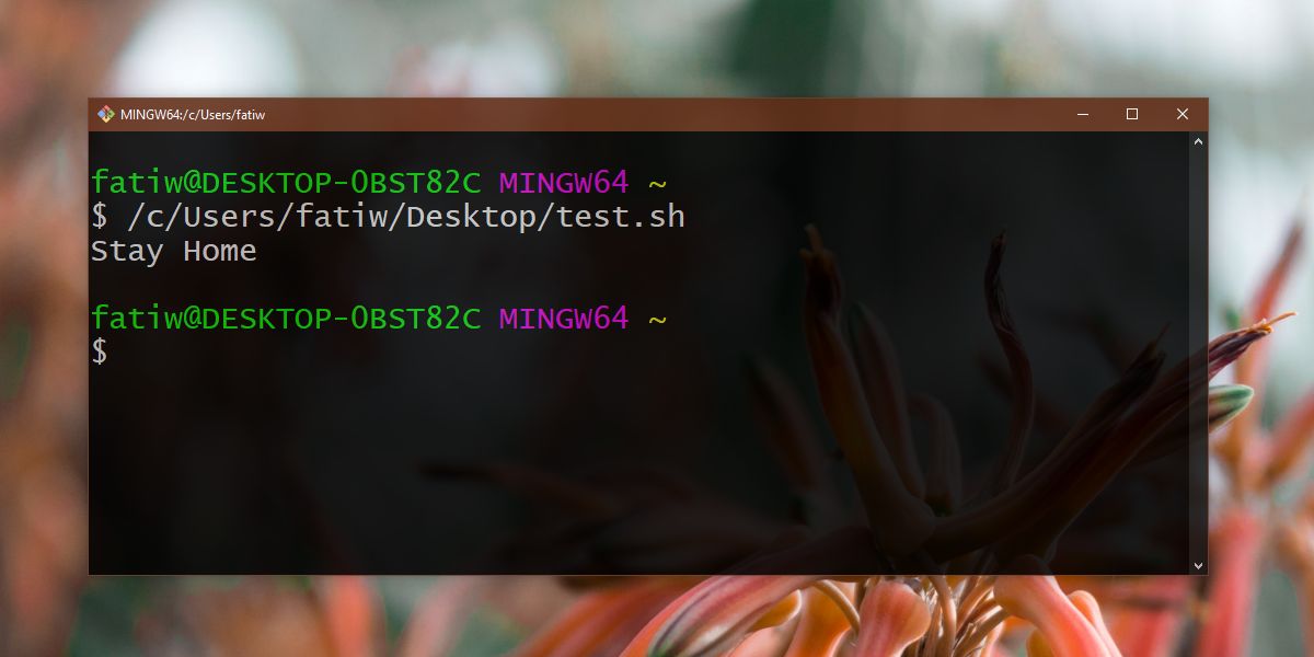 How to run a Shell script on Windows 10
