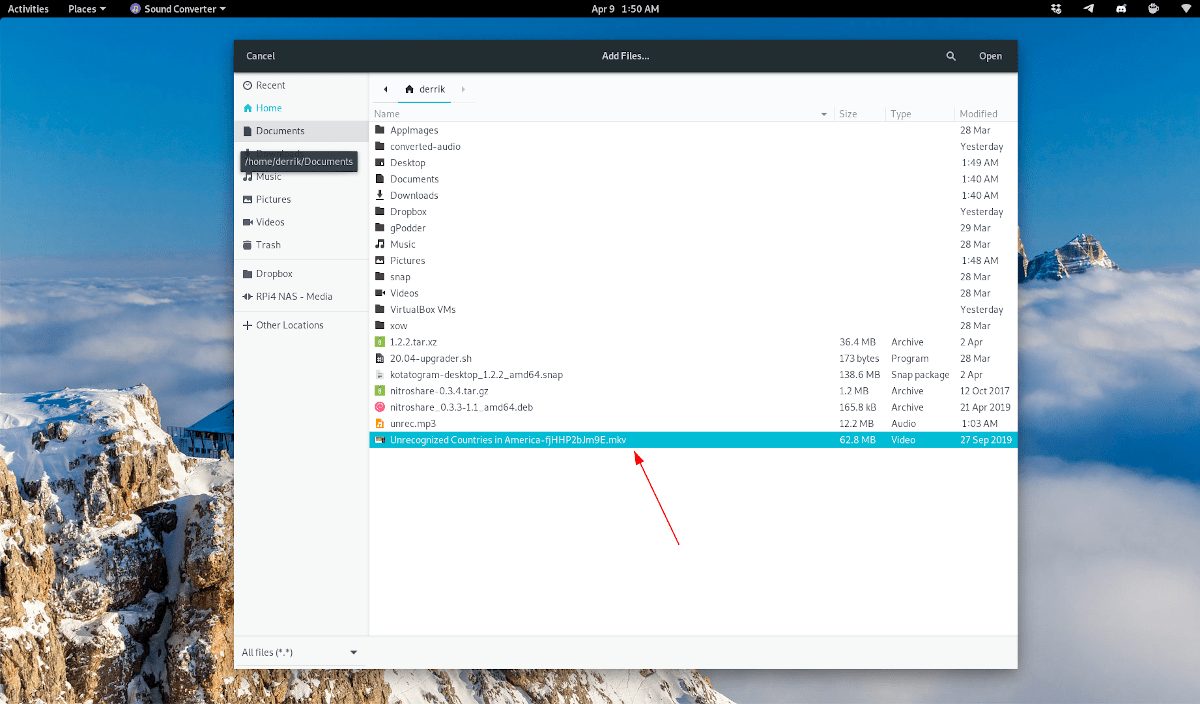 How to convert video files to MP3 on Linux