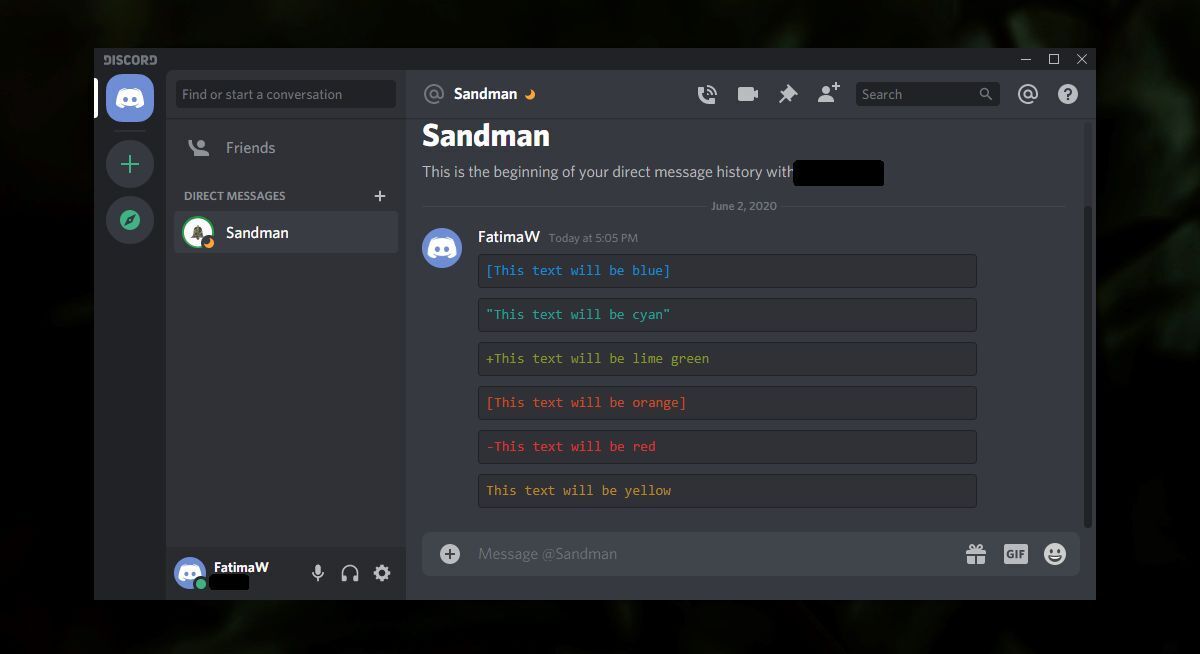 Discord Fonts and Text Formatting Strikethrough, Bold, Underline and