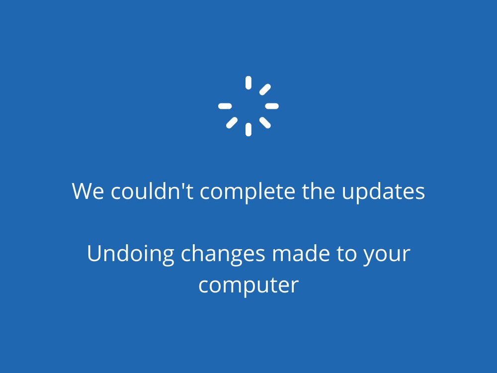How to Fix the 'Could Not Complete Update' Error Message