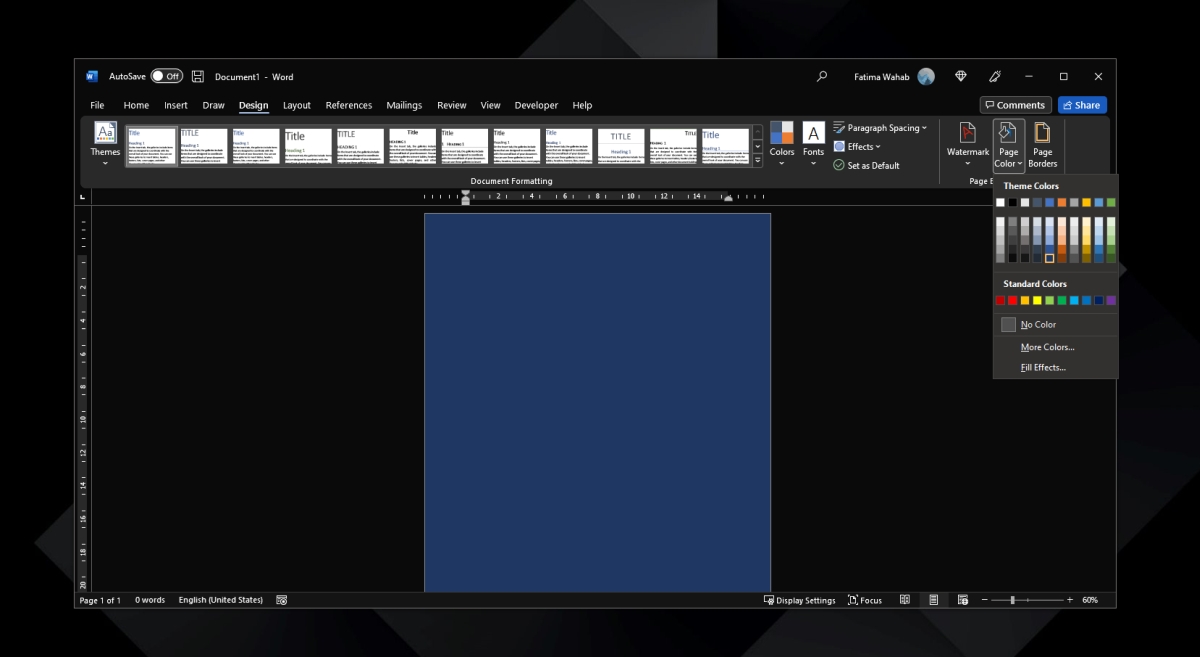 How to change the Microsoft Word background color or image LaptrinhX