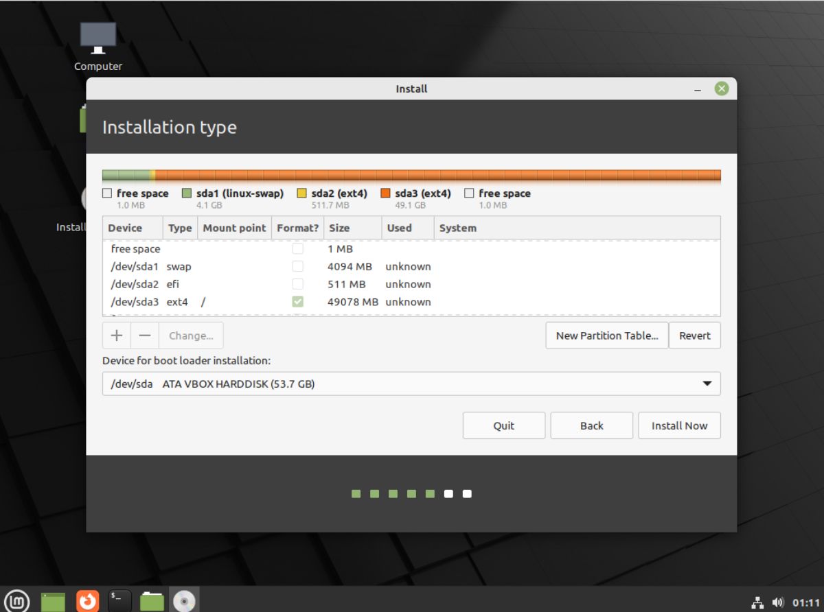 How to Install Linux Mint 21 with manual partitions