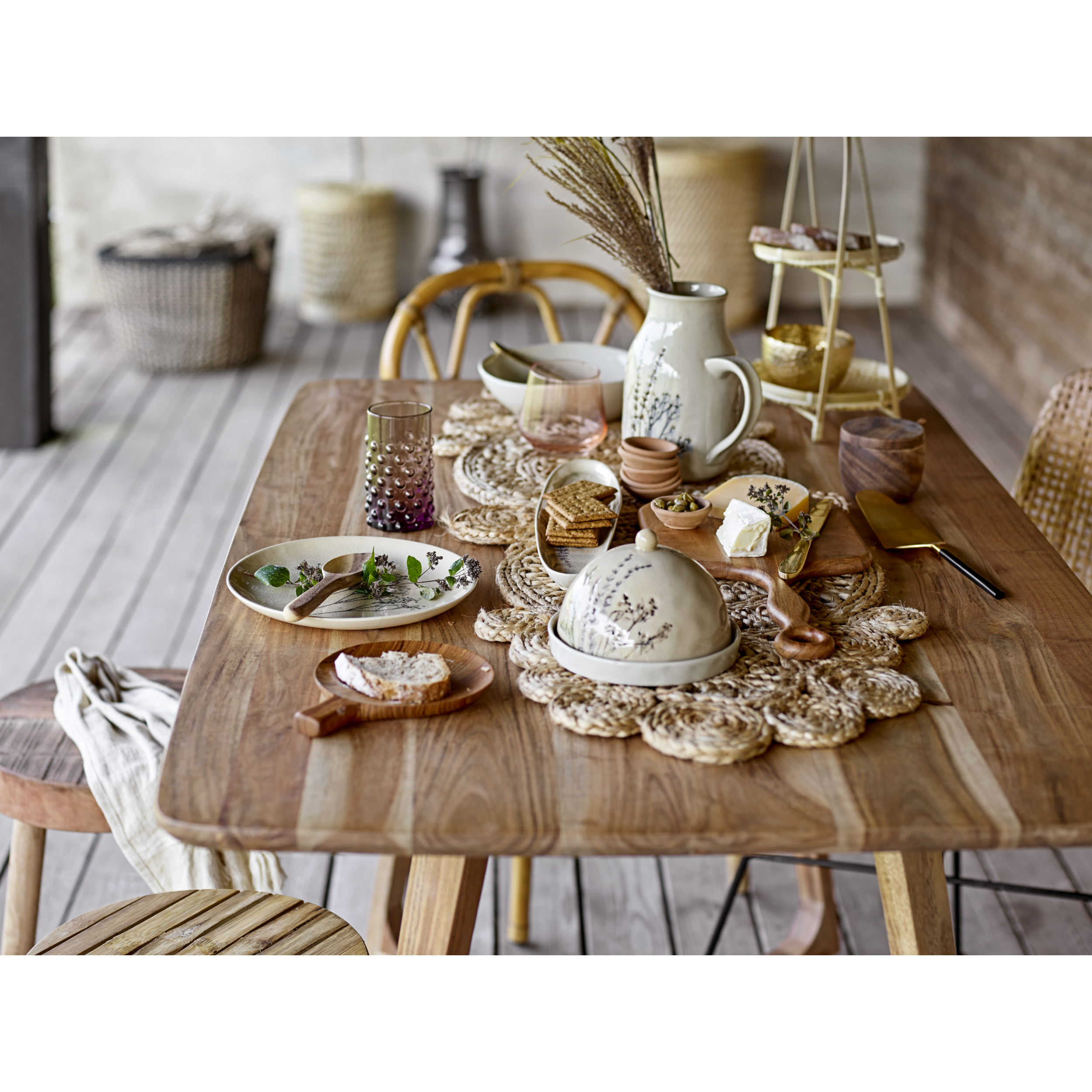 HandWoven Jute Table Runner Addie Birch