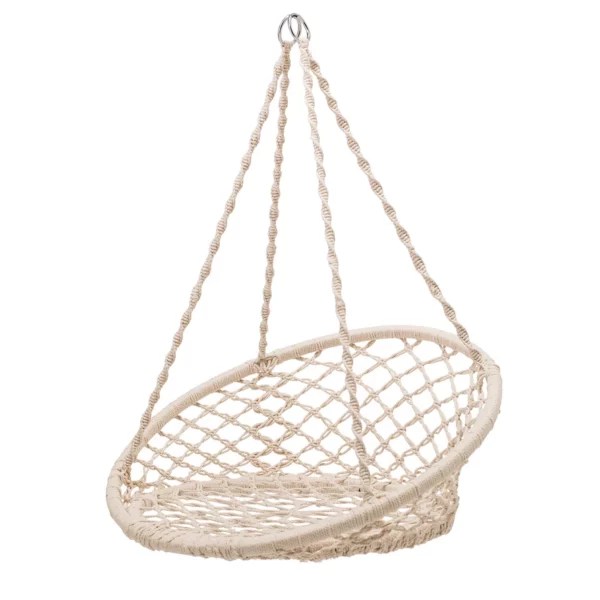 HandWoven Macrame Hanging Chair Addie Birch