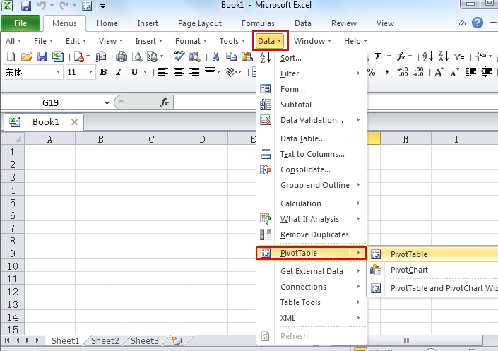 Pivotchart Wizard In Excel 2007