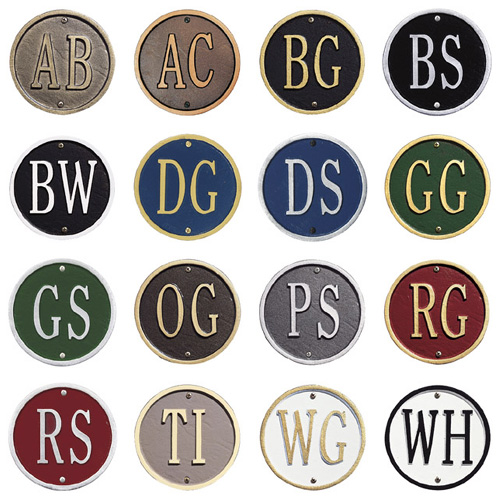 Cut Corner Whitehall Address Plaque