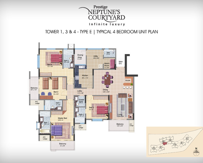 5 BHK+5T 8000/sqftsaleable sqft Apartment for Sale in Prestige