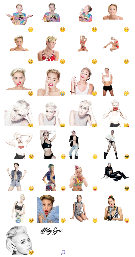 Add Telegram Miley Cyrus telegram stickers | Anime Movie