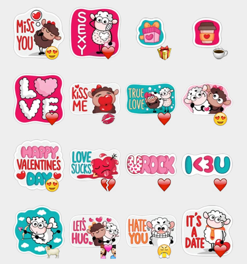 is love for my love Stickers Telegram