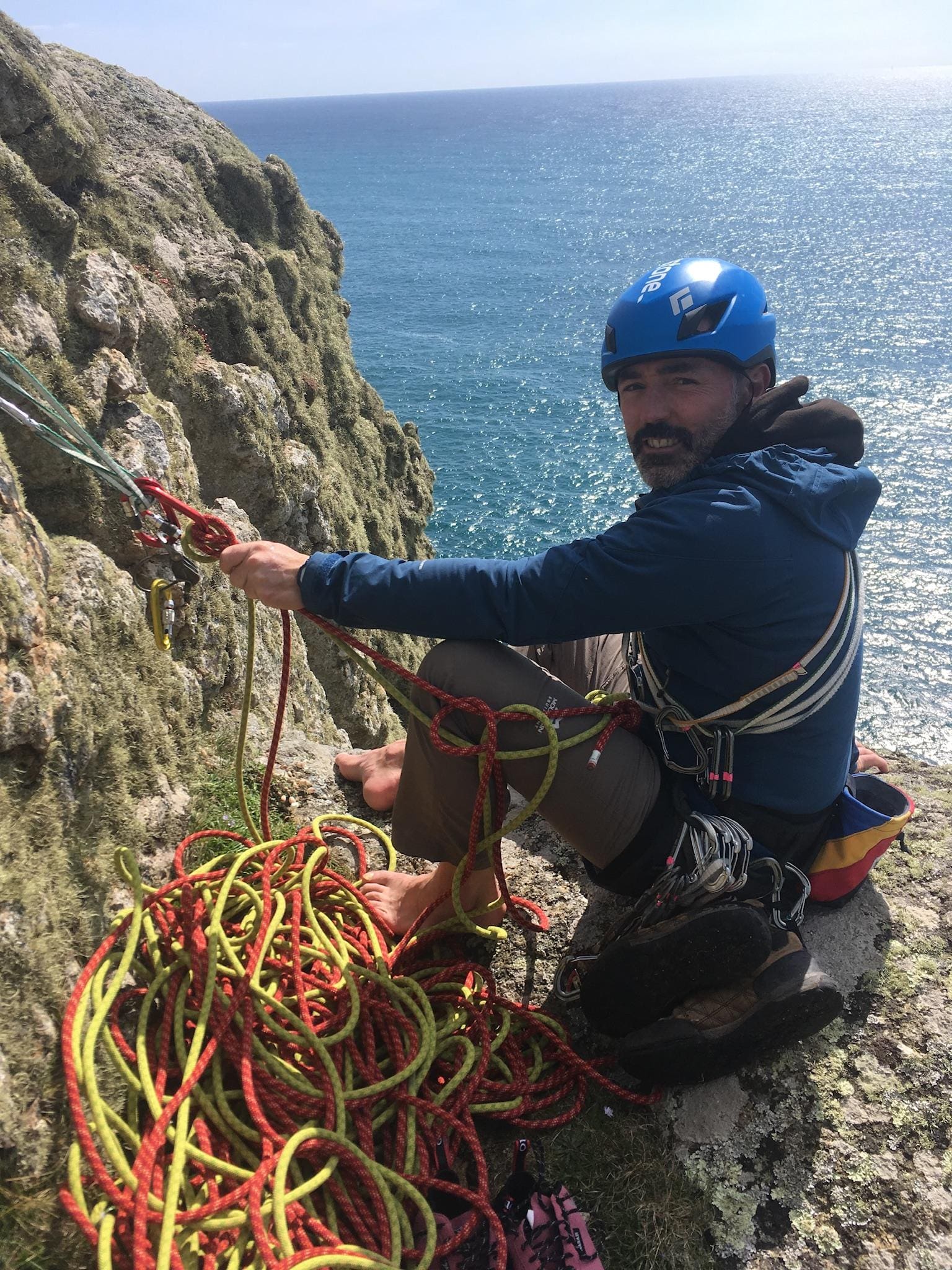 Guided Rock Climbing in Devon and Cornwall Adelong