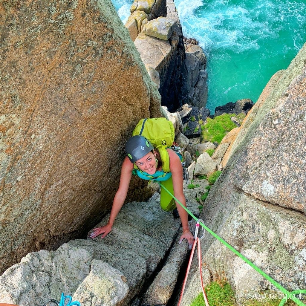 Guided Rock Climbing in Devon and Cornwall Adelong