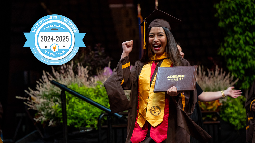 Adelphi Recognized by Colleges of Distinction, Fiske Guide Adelphi University Adelphi Recognized by Colleges of Distinction, Fiske Guide Adelphi University