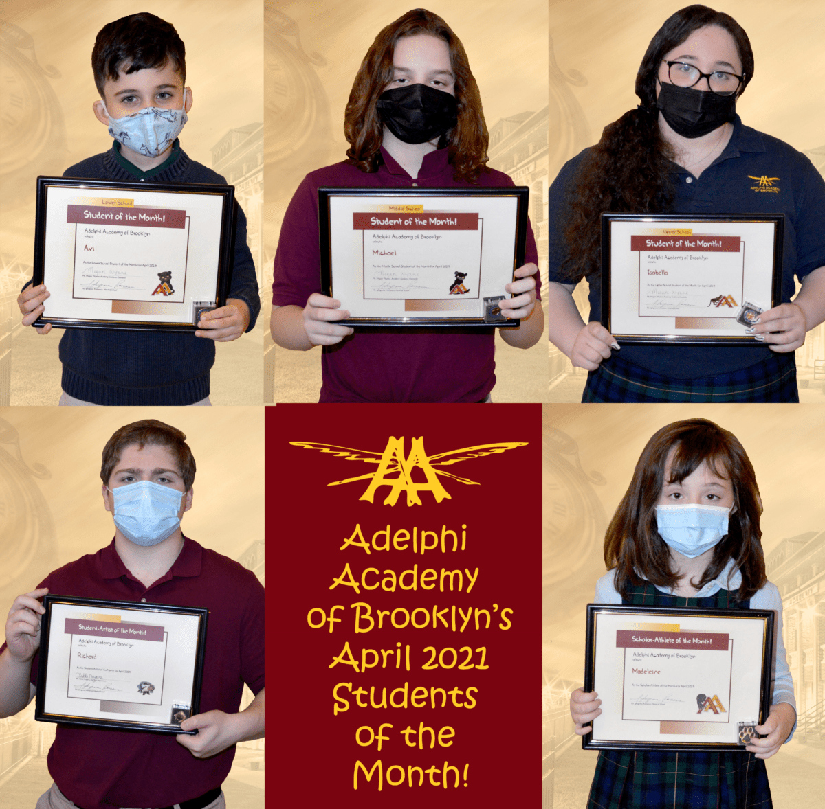 Get to Know Adelphi's April 2021 Students of the Month!