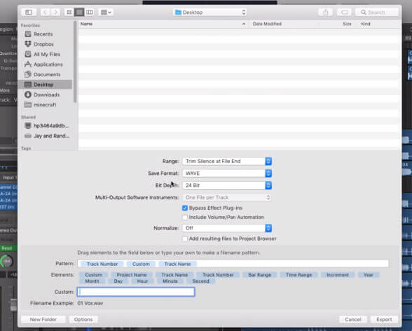 How to Export Individual Tracks in Logic Pro X For Mixing