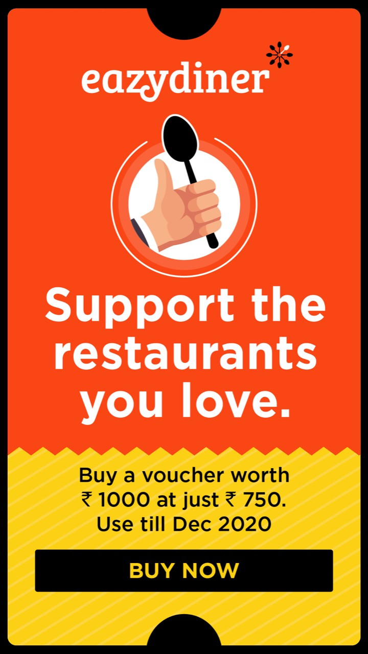 EazyDiner launches “Support the Restaurant” dining vouchers