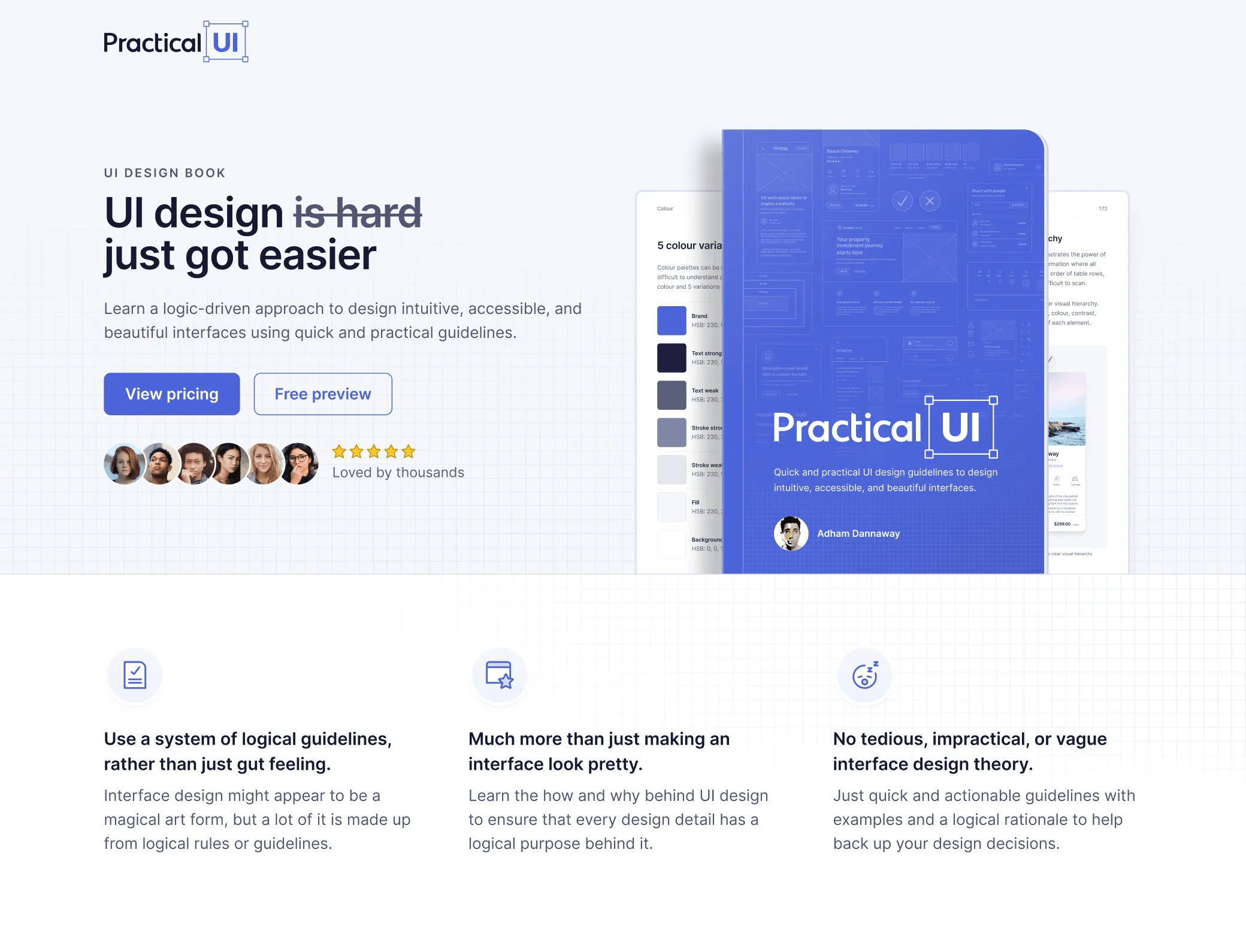 My UI design book Design case study
