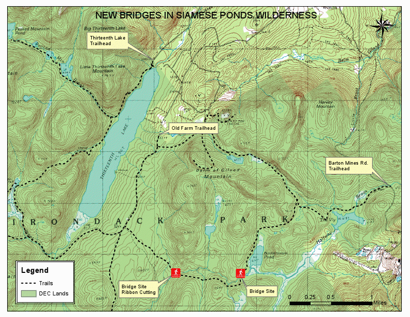 Siamese Ponds Wilderness Map Siamese Ponds Wilderness: Skiing The Botheration Trail - - The Adirondack Almanack