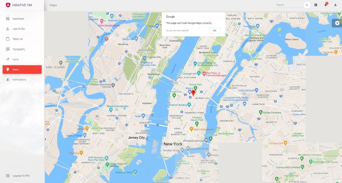 Material Dashboard Angular Free Template