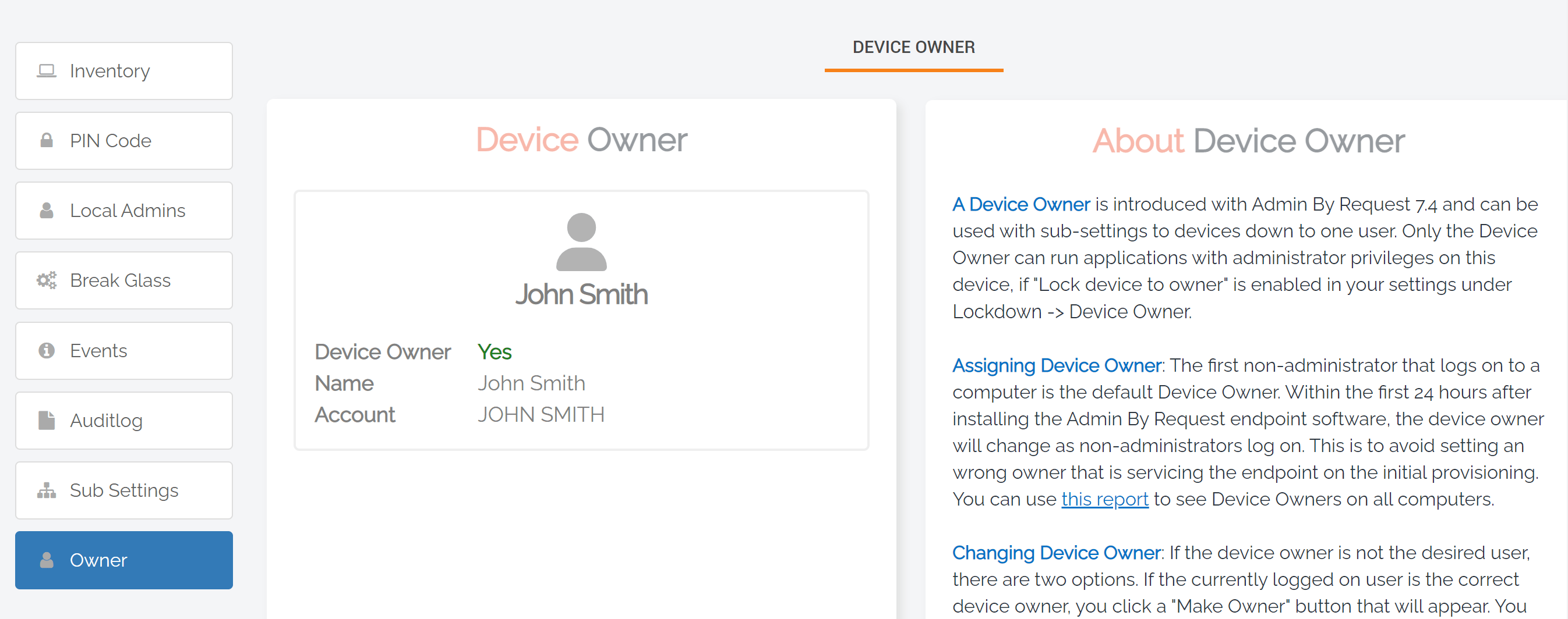 Device Owner » Admin By Request