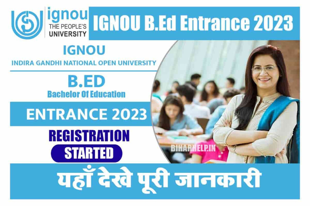 B Ed Ignou 2023 Admission Form Admission Forms 2023